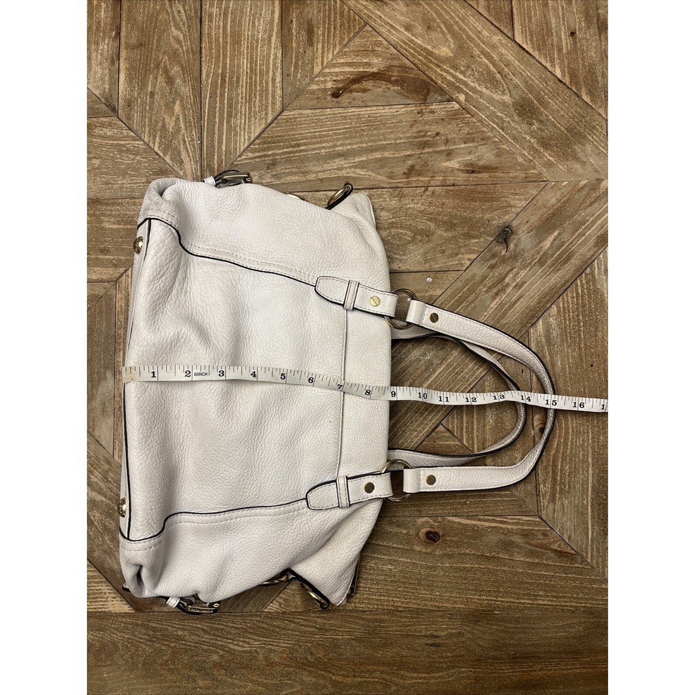 Michael Kors Leather Pebbled White Shoulder Bag Purse - STUNNER! - Picture 4 of 16
